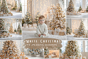 White Christmas Digital Backdrop, a Background Photo by Winwin Design Art (Thumbnail 1 of 9)