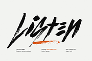 Listen | Handwriting Brush Font, a Handwritten Font by Ardana Creative (Thumbnail 1 of 14)