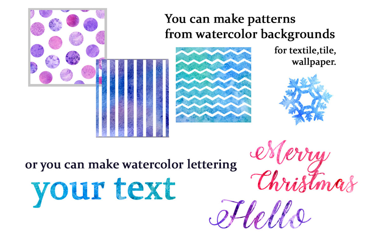 Watercolor colorful backgrounds., a Texture Graphic by yulia.sukhanova (Photo 3 of 5)