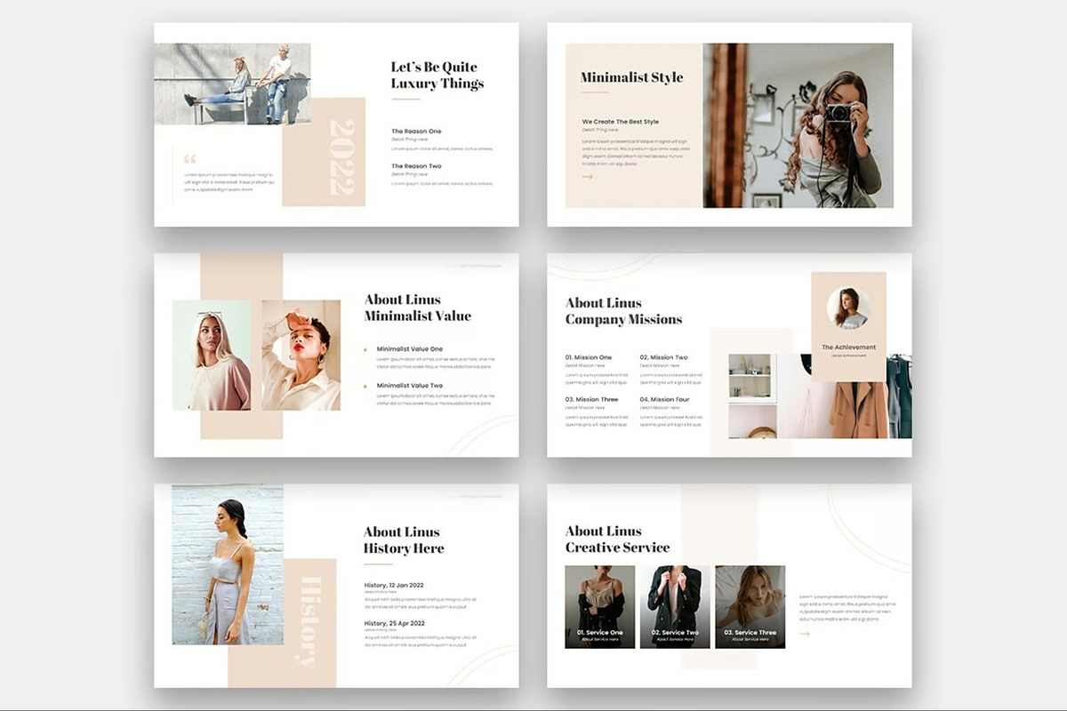 Linus - Creative Minimalist GSlides, a Presentation Template by Fit-tee (Photo 5 of 6)