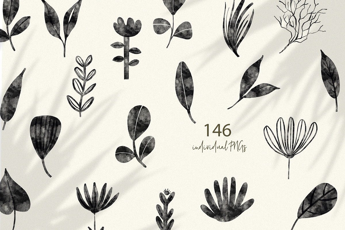 Watercolor Garden Photoshop Stamps, a Brush Add-On by Sweet Fig (Photo 3 of 8)