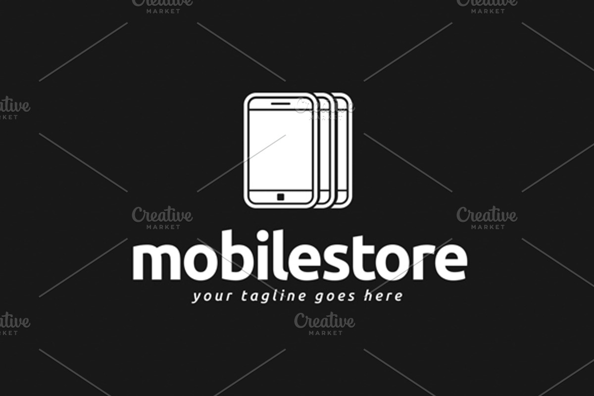 Mobile Store Logo Template, a Branding & Logo Template by PixaSquare (Photo 4 of 4)