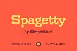 Spagetty — A friendly slab serif