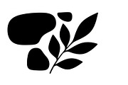 Botanical Leaf Silhouette Bundle, an Illustration by Creativeshirt (Thumbnail 6 of 51)