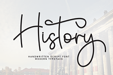 History | Script Font