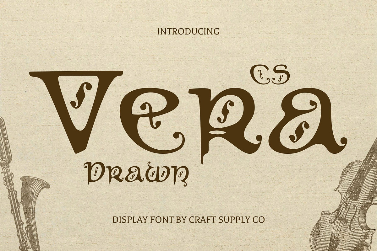CS Vera Drawn, a Sans Serif Font by Craft Supply Co. (Photo 1 of 8)