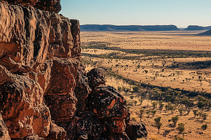 View from hill on a rock formation, a Nature Photo by MistyDay