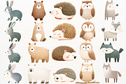 Spring Woodland Animals Clipart PNG, an Animal Illustration by SugarCloudStudioArt (Thumbnail 2 of 8)
