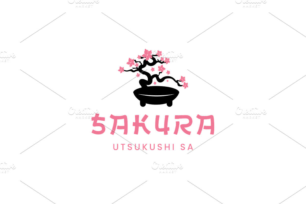 Sakura icon template illustration, a Branding & Logo Template by Dyn Studio (Photo 2 of 2)