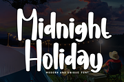Midnight Holliday | Script Font, a Script Font by Scratchones (Thumbnail 1 of 8)
