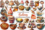 Vintage Baking Sublimation Clipart, an Illustration by Designworld (Thumbnail 1 of 7)