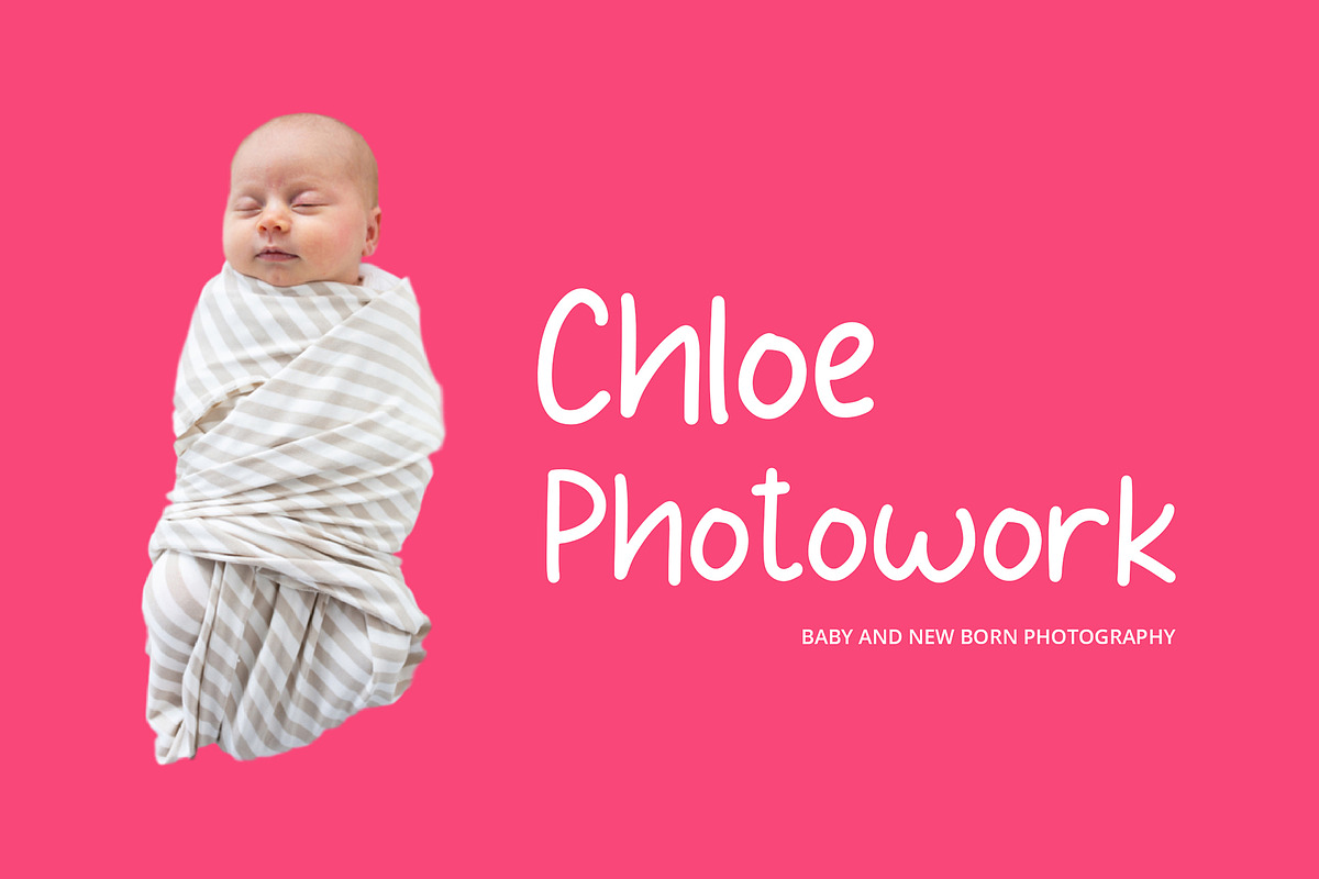 Babybo Cute Display Font preview 2