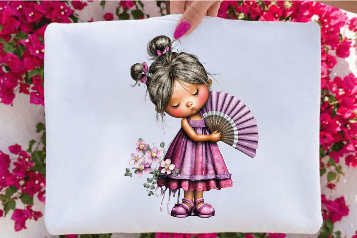 Watercolor Summer Girls Clipart, a Person Illustration by SVGArt (Photo 4 of 10)