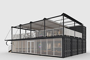 3D Model Container Cafe 15, an Architecture 3D Model by SR 3D Visual (Thumbnail 5 of 21)