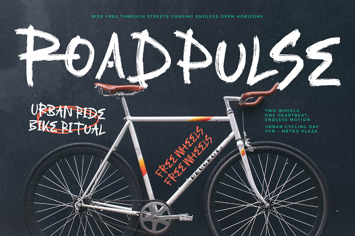 Asphalt Grunge Modern Handbrush Font, a Script Font by stylishtype.co (Photo 15 of 20)