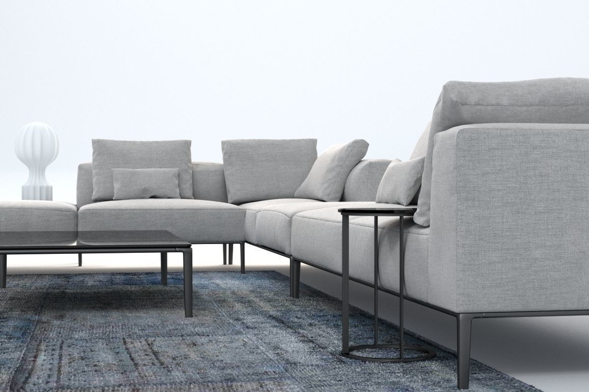 B&B Italia Michel Effe Sofa, a Furniture 3D Model by NOMODOL (Photo 4 of 7)
