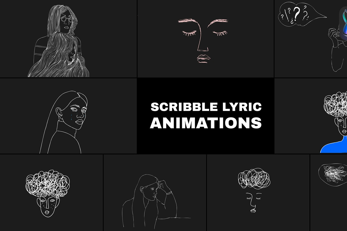 Scribble Lyric Animations for FCPX, a Templates & Theme by 2dfx (Photo 1 of 2)