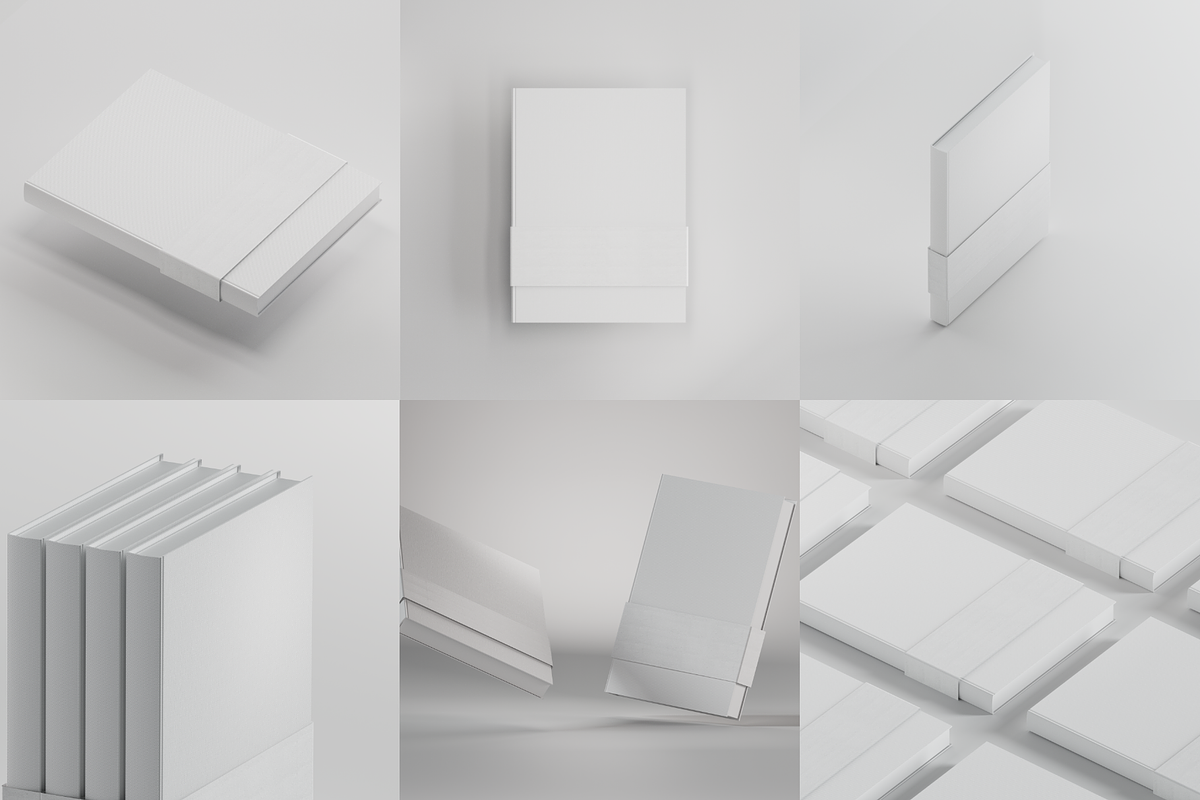 Book Mockup M05 / 6 Scenes, a Print Template by Daniel's Visual (Photo 2 of 9)