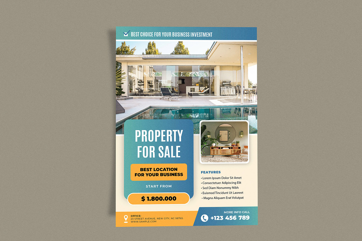Simple Property for Sale, a Flyer Template by Me55enjah Design (Photo 2 of 4)