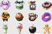 Watercolor Halloween Sweets Clipart, an Illustration by Black Bird Studio (Thumbnail 3 of 6)