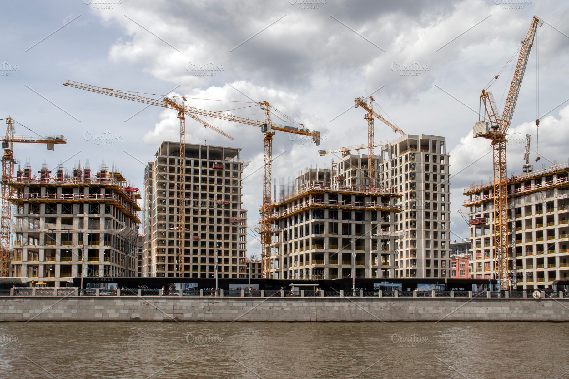 Urban Construction Landscape, an Architecture Photo by Schreibikus
