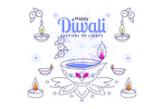8 Diwali Vector Illustration, a Seasonal Illustration by denayunebgt (Thumbnail 3 of 4)