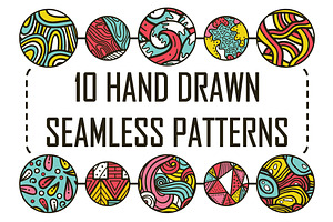 10 Seamless Hand Drawn Pattern