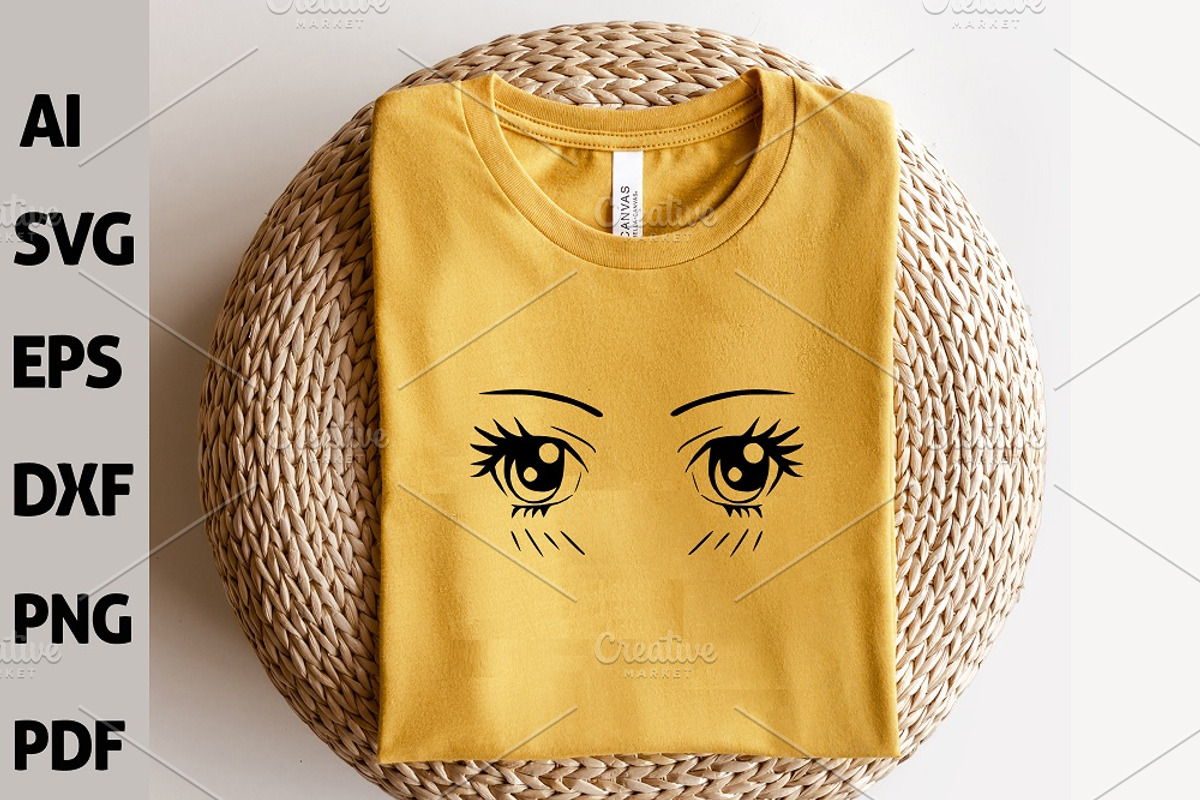 160 Anime Eyes Anime Face Expression, a Food Illustration by FancyDesignStudio (Photo 3 of 7)