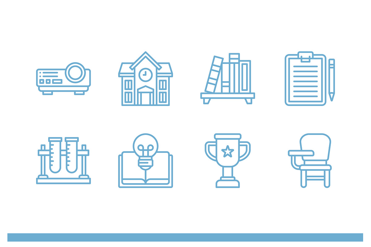 Education Icons Set, an Icon by Tekuni (Photo 7 of 12)