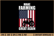 Make Farming Great Again US Flag SVG, a Work Illustration by Handy Arts Studio (Thumbnail 1 of 3)