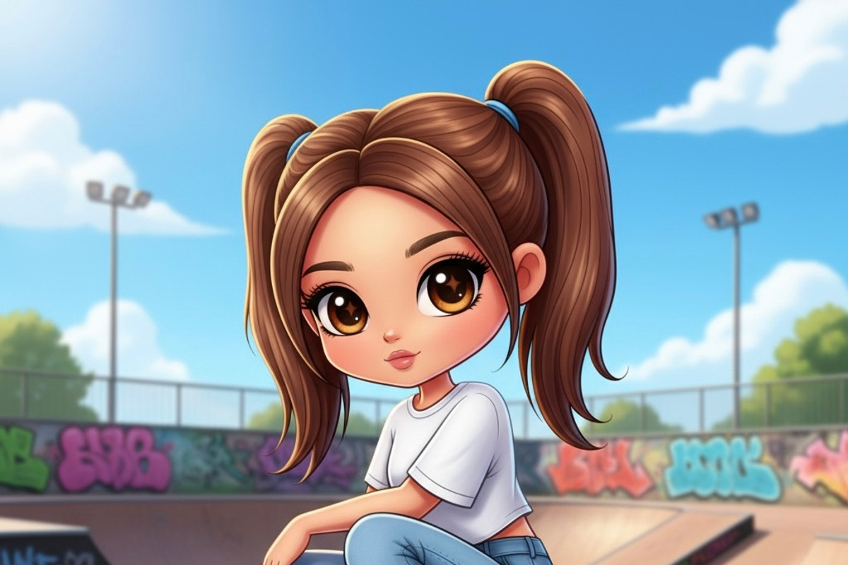 Procreate Chibi Girl Stamps, a Brush Add-On by OneBerryCreations (Photo 3 of 10)
