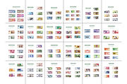 Banknotes of 151 Countries, a Finance Illustration by Zhuna (Thumbnail 5 of 7)