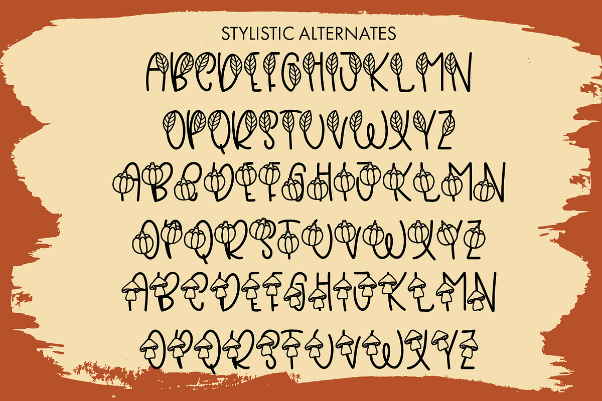 Beaver Moon - Fall Font With Doodles, a Handwritten Font by Freeling Design House (Photo 4 of 8)