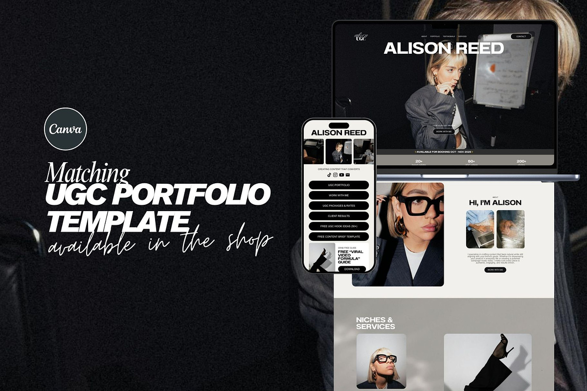 Instagram Link in Bio Template UGC, a Landing Page Template by Digital&Chic (Photo 7 of 7)