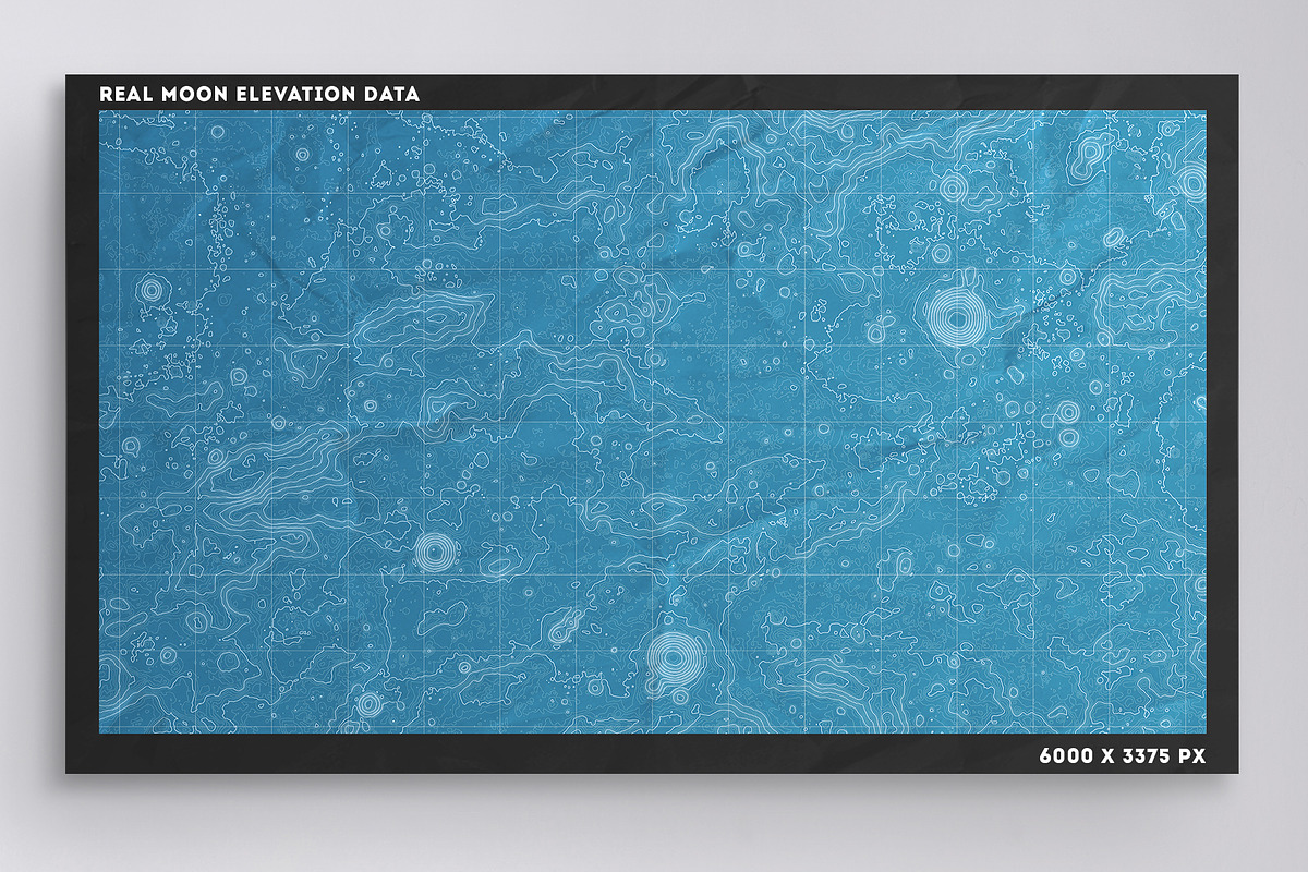 10 Moon Elevation Maps, a Texture Graphic by GarryKillian (Photo 7 of 11)