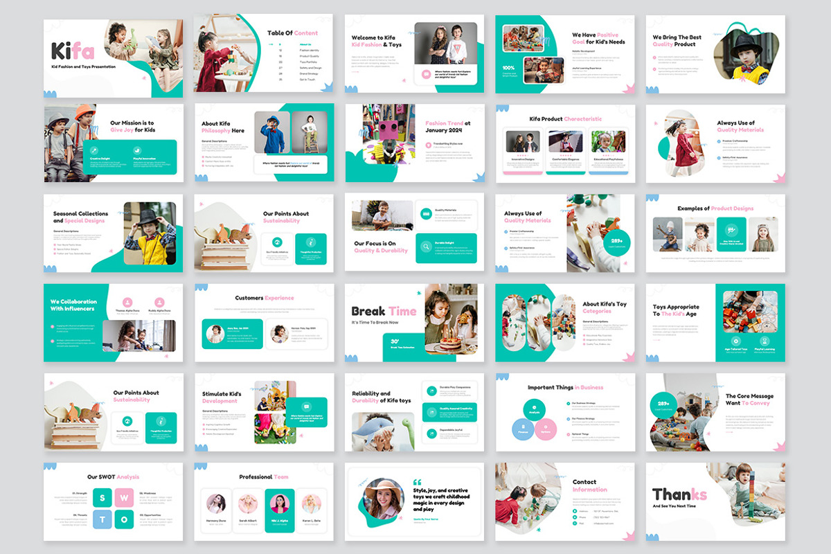 Kifa Kid Fashion & Toys GSlides, a Presentation Template by kerismaker (Photo 10 of 10)