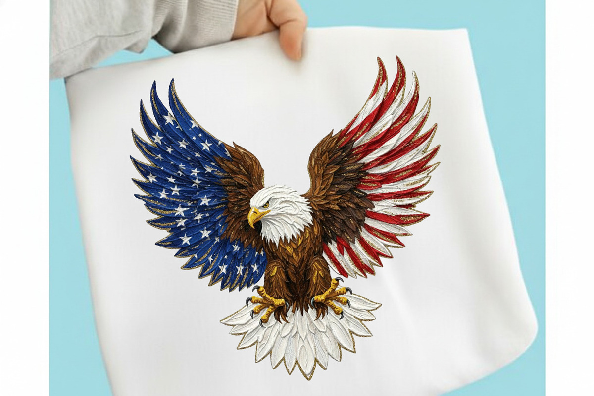 Brushstroke Patriotic American Eagle, an Illustration by designcity5 (Photo 1 of 9)