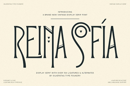 Reina Sofia - Vintage Display Serif, a Serif Font by SilverStag Type Foundry
