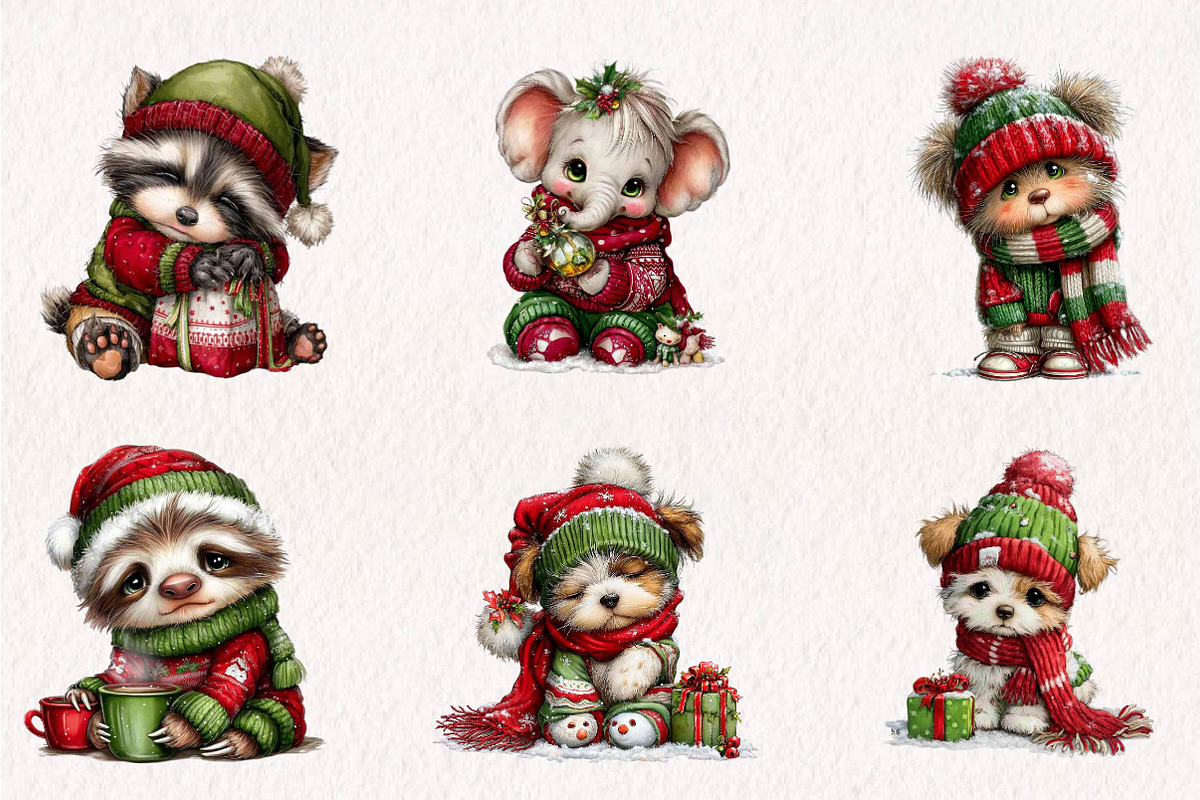 Cozy Christmas Character Tshirt, a Seasonal Illustration by CreationArt (Photo 3 of 7)