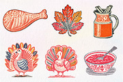 Hand Drawn Thanksgiving Clipart PNG, an Illustration by Dream Creation (Thumbnail 5 of 7)