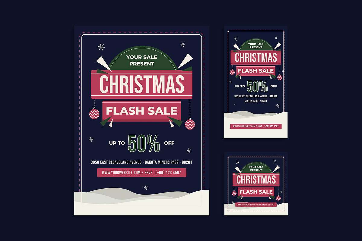 Christmas Flash Sale - Flyer, a Flyer Template by Haidezign