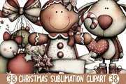 Christmas Sublimation Clipart, an Illustration by Designking (Thumbnail 1 of 4)