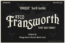 Fransworth - Vintage Horror Typeface
