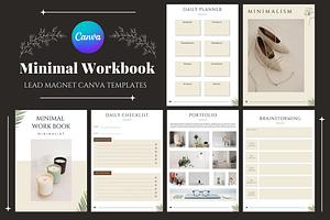 Minimal Workbook Canva Template