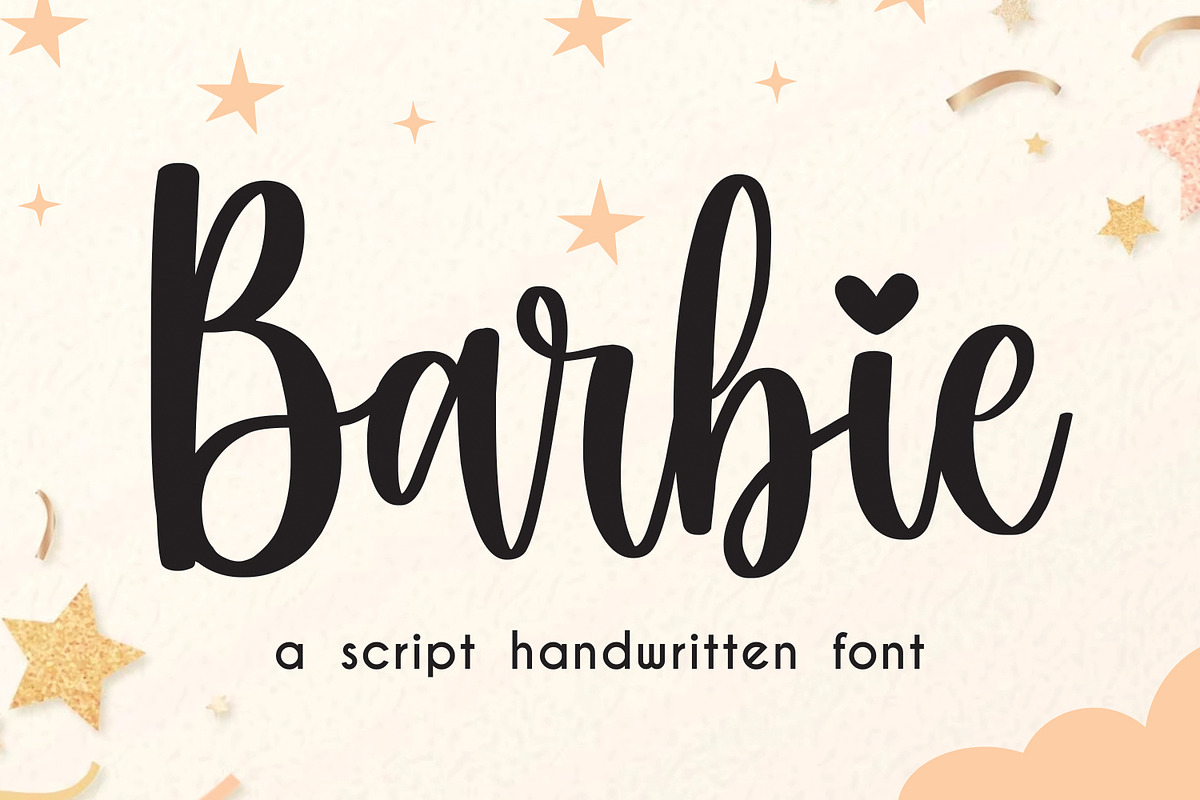 Barbie, a Handwritten Font by Mozatype (Photo 1 of 7)