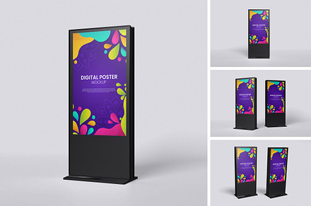 Digital Poster Mockup, an Advertising Mockup by swsi-studio