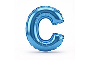 Blue Metallic Letter C Foil Balloon, a School & Education Photo by shahsoft (Thumbnail 1 of 2)