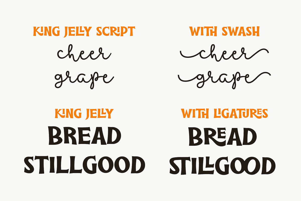 King Jelly - Cute Handwritten Duo, a Handwritten Font by Airotype (Photo 3 of 11)