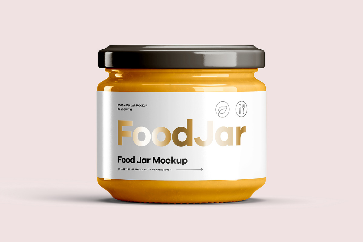 Food Jar Mock-up 2, a Cups & Container Mockup by Yogurt86 (Photo 9 of 10)