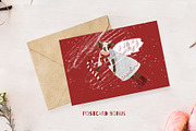 candy cane and cow pattern, a Pattern Graphic by watercolor kamill (Thumbnail 7 of 7)